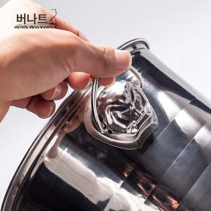 와인 칠러 아이스버킷 얼음통 바스켓 양주 샴페인 칠링 3L 타이거 헤드 아이스 버킷 클립 2병와인용 - 상세 이미지 5