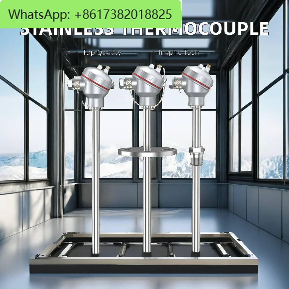 고정밀 0-800C 산업프로브 열전대 스테인리스 스틸 K형 0-1200 OEM 지원