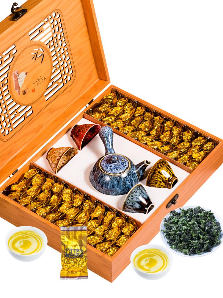 중국 복건성 부드러운맛 철관음차 선물용 찻잔 500g 금목서 부드러운 원산지 수제사치마 - 상품 이미지