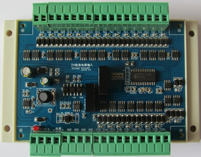 16 24 채널 K형 열전대 J N T E형모듈 MODBUS RTU 프로토콜 485