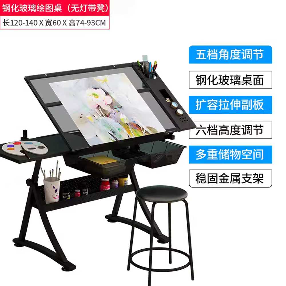 드로잉 테이블 플레이트 그림 수채화 이젤 서예 대형 목재 / 기본 테이블 이미지 7