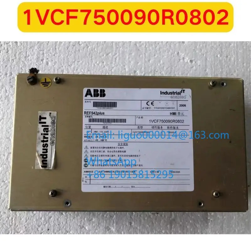 1VCF 사750090 R0802 REF542 PLUS 머신 인터페이스 터치 스크린 기능 리퍼 OK