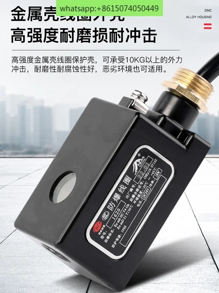 IICT4 솔레노이드 밸브 천연 액화 차단 양방향 전자기 제어 DC24V