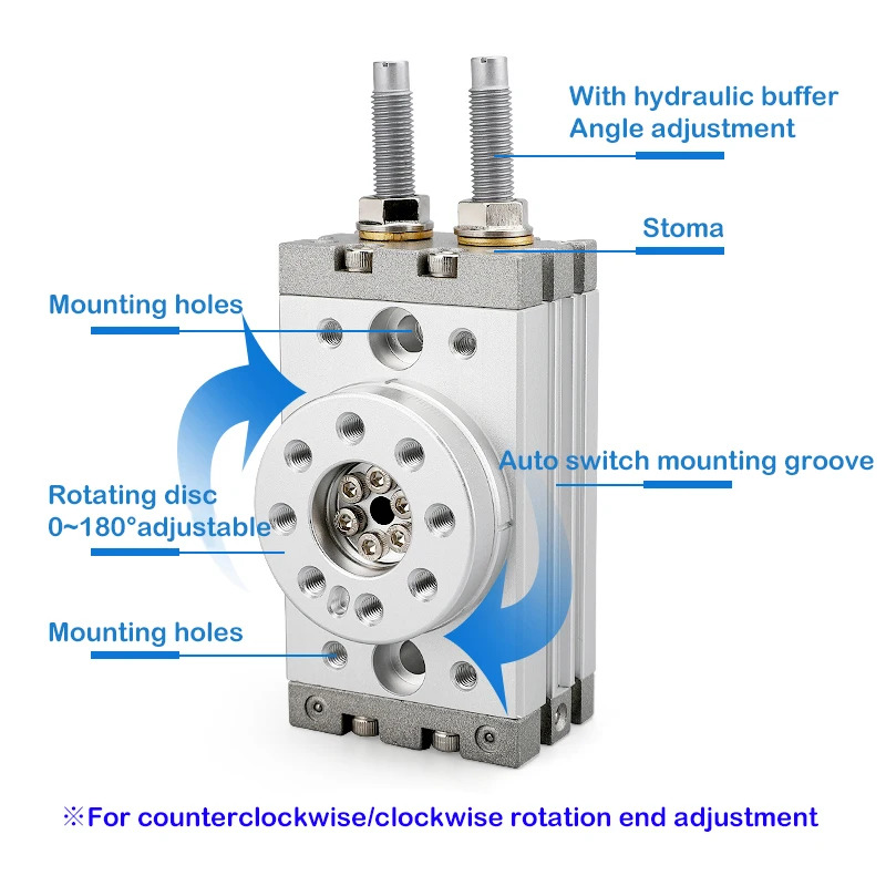 MSQB10A MSQB20A MSQB30R MSQB50R 회전식 공압 실린더 MSQB50A 조정 0-190도