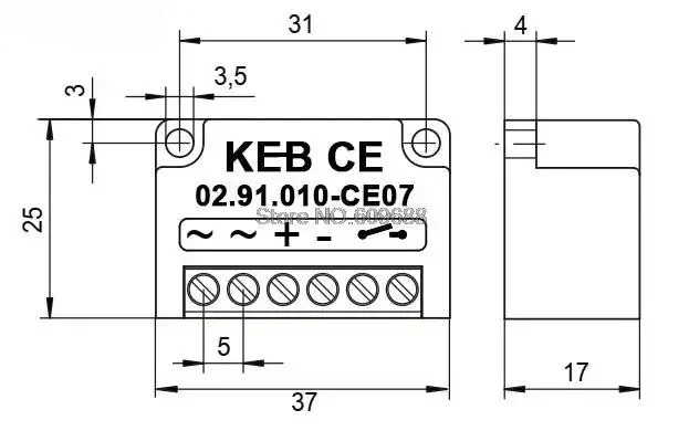 KEB 02.91.010-CE07 반파 정류기 02.91.020-CE07 04.91.010-CE07 04.91.020-CE07