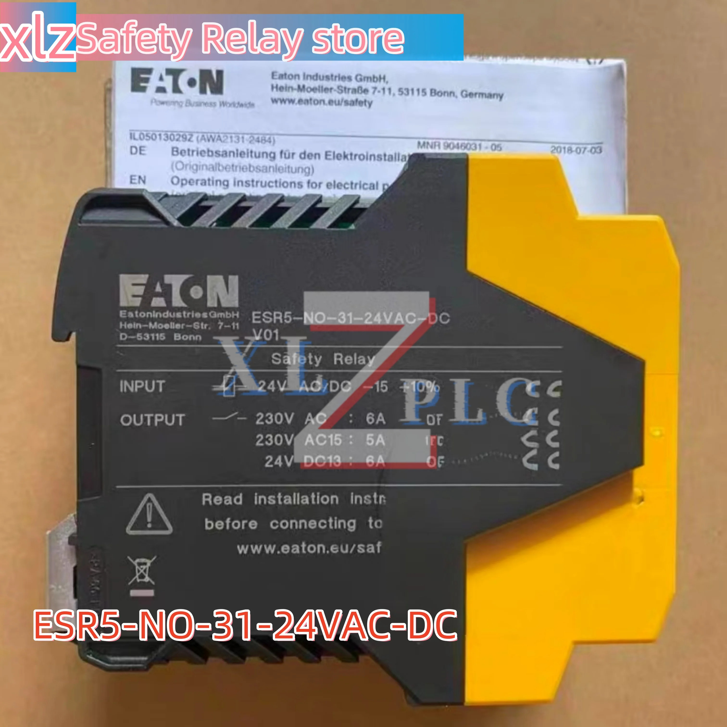 오리지널 EATON 안전 릴레이 ESR5-NO-31-24VAC-DC 내 새