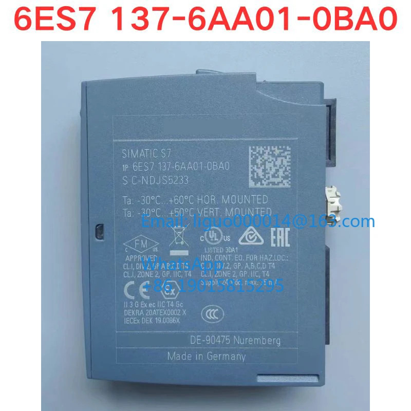 리퍼 6ES7 137-6AA01-0BA0 6ES7137-6AA01-0BA0 모듈 기능 확OK