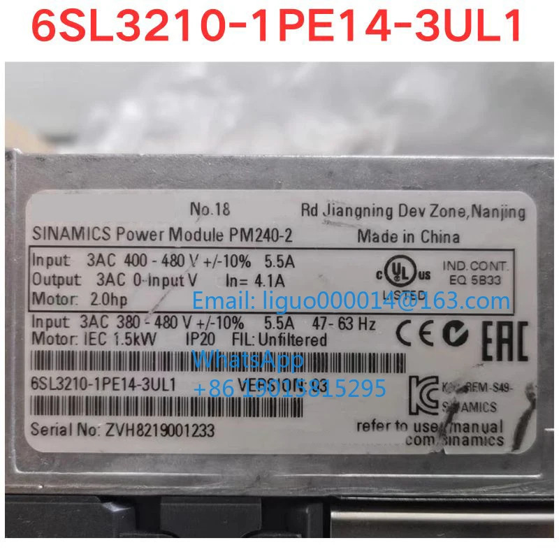 리퍼 6SL3210-1PE14-3UL1 인버터 기능 확OK