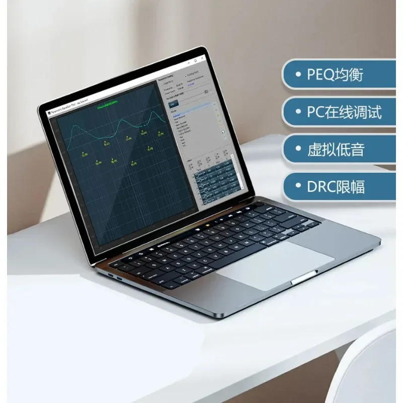 Bluetooth 5.0DSP 전력 증폭기 보드 2.0 스테레오 고음 조정 크로스오버 음질 지원 튜닝 40WX2