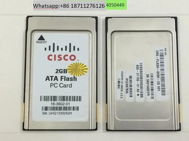 Cisco PC 카드 2GATA 플래시 2G PCMCIA 메모리 CNC 산업제어 공작 기계 장비