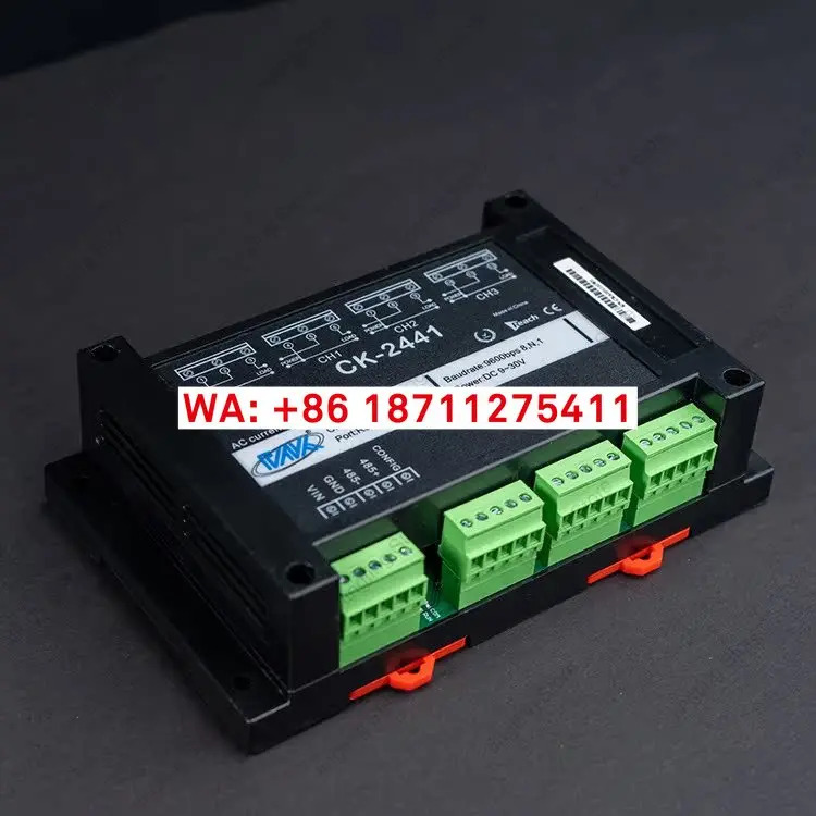 24비트 AC 전압 전류 4채널 입력 지능형 데이터 수집기 RS485 Modbus 프로토콜로 변환