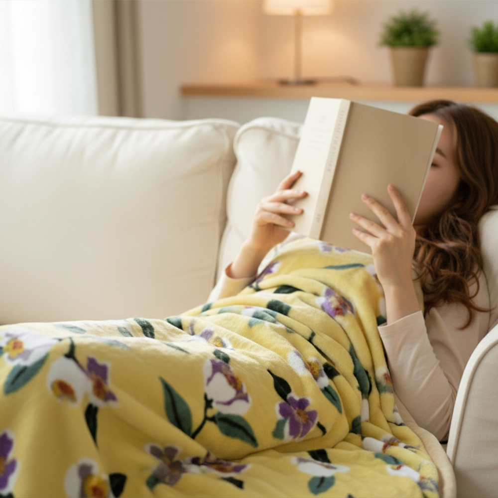 더베딩샵 양면 밍크이불 캐릭터담요 두꺼운 무릎 담요 블랭킷 극세사 이불 블랑킷 대형