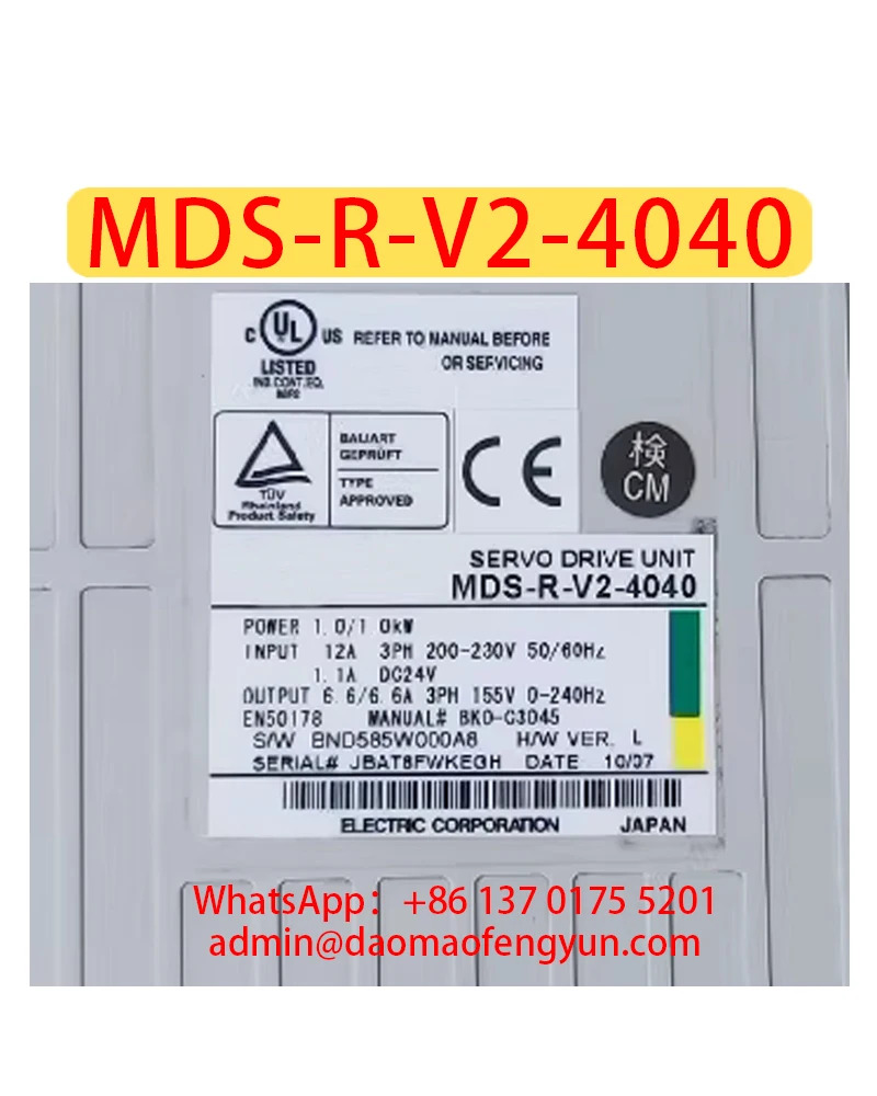 MDS-R-V2-4040 리퍼 서보 드라이브 MDS R V2 4040