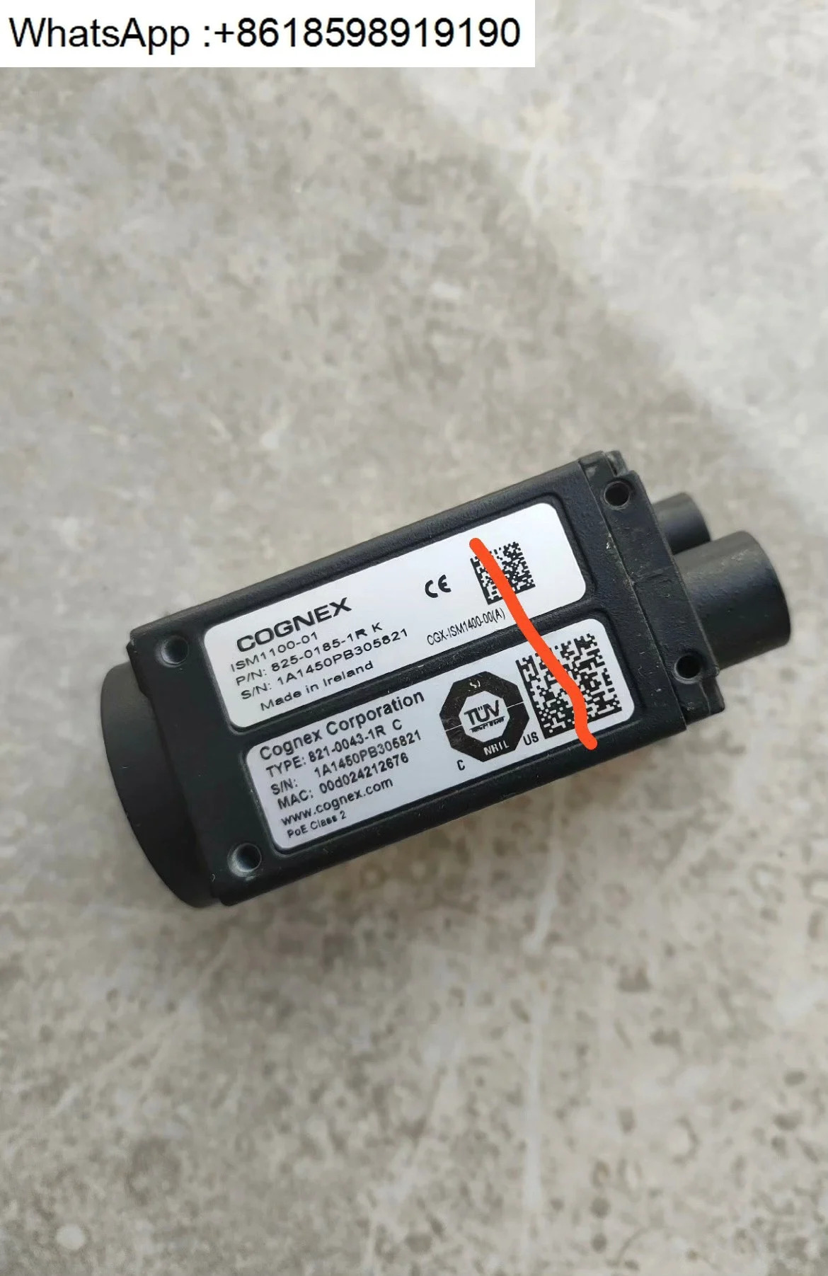 코그넥스 카메라 EZ-100 825-0091-2R B 기능 패키지 821-0002-7R A