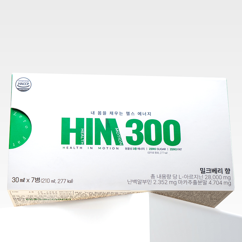 HIM300 테토력가득 남성 부스터샷 알부민 아르기닌 흑염소 산양유 마카 30ml, 7개 제품 이미지