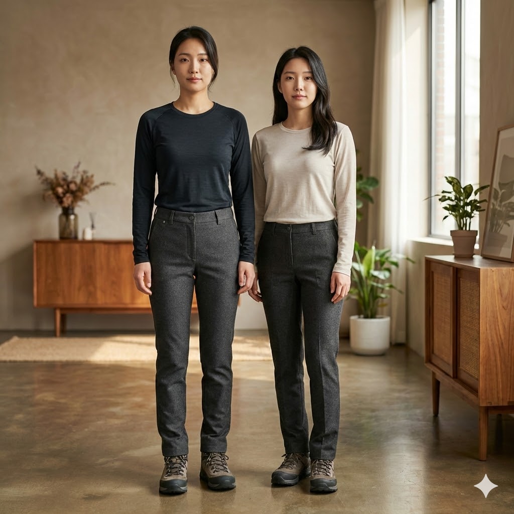 MILLET 밀레 여성 겨울 슈퍼스판 기모 항균 아웃도어 등산 바지 - 상세 이미지 2