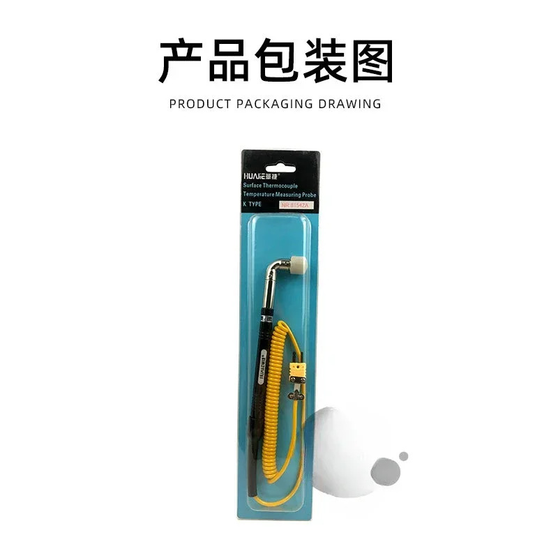숏 팔꿈치 K형 표면 열전대 NR-81542B 고체 온도계 프로브 센서