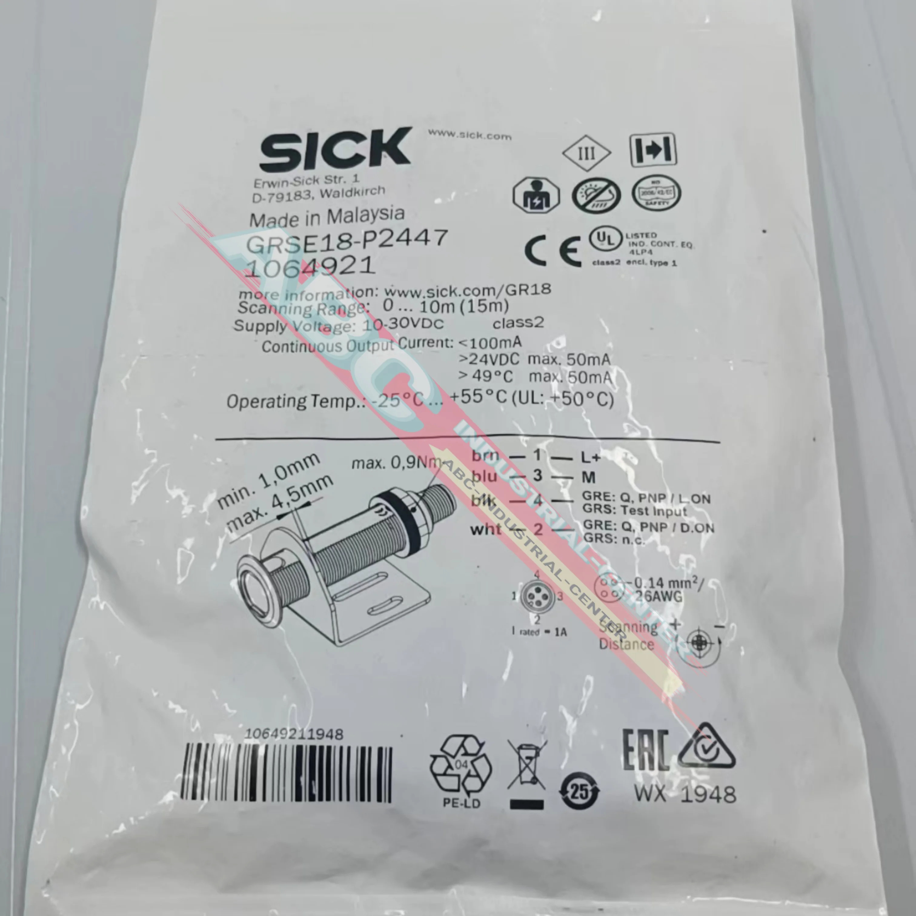 GRSE18-P2447 센서 새 B6L-N1211
