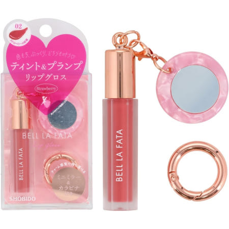 벨 라파타 [해외]벨라파타 Bell LaFata 립글로스 02 스트로베리의 요정 (틴트 플럼핑 키링)