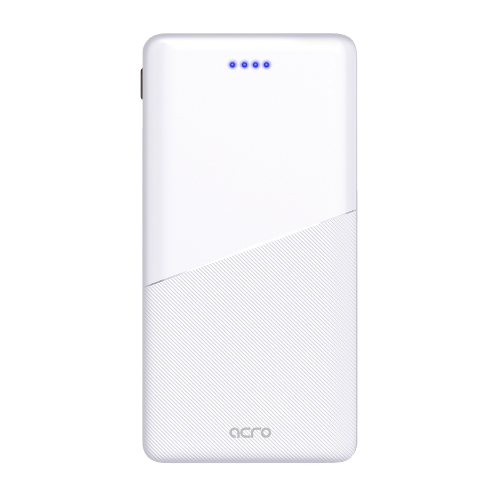 아크로 슬림 보조배터리 파워뱅크 10000mAh, 화이트 - 상세 이미지 4