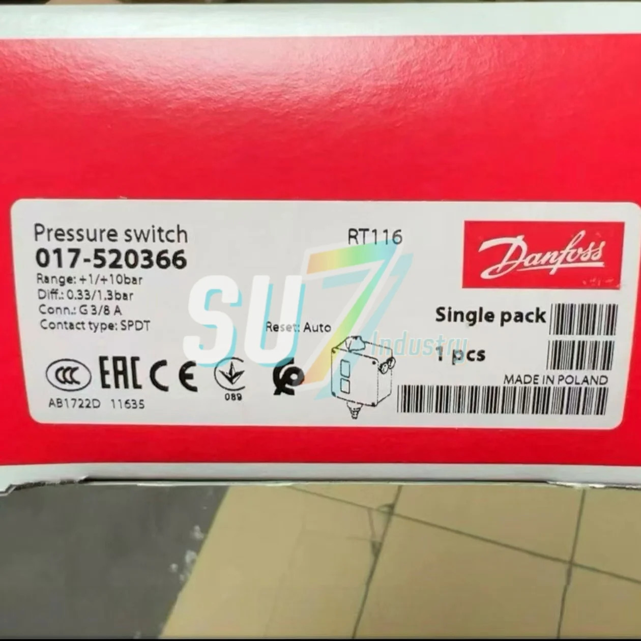 새 상017-519166 RT112 017-520366 RT116 압력 스위치