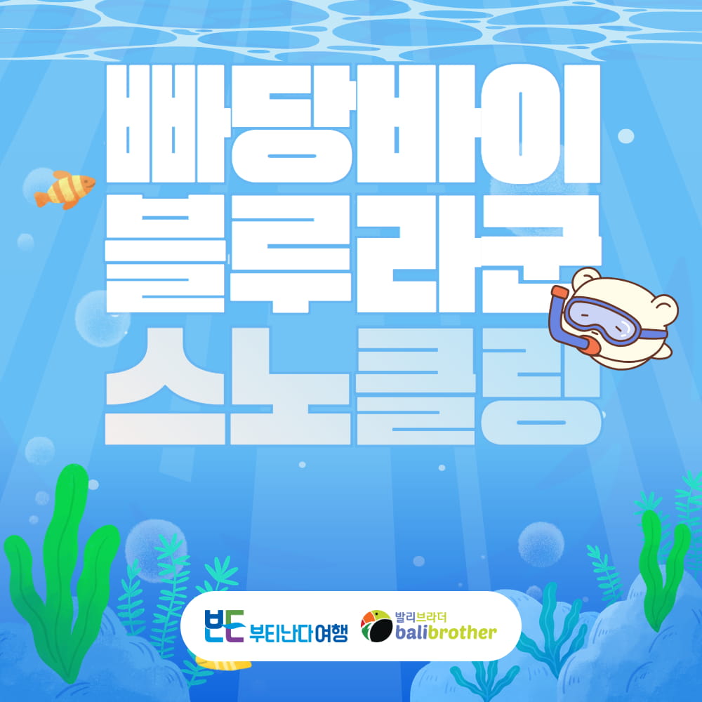 NEW [발리] 빠당바이 블루라군 스노클링 2포인트 - 상품 이미지