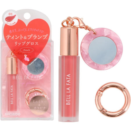벨 라파타 [해외]벨라파타 Bell LaFata 립글로스 01 피치의 요정 (틴트 플럼핑 키링)