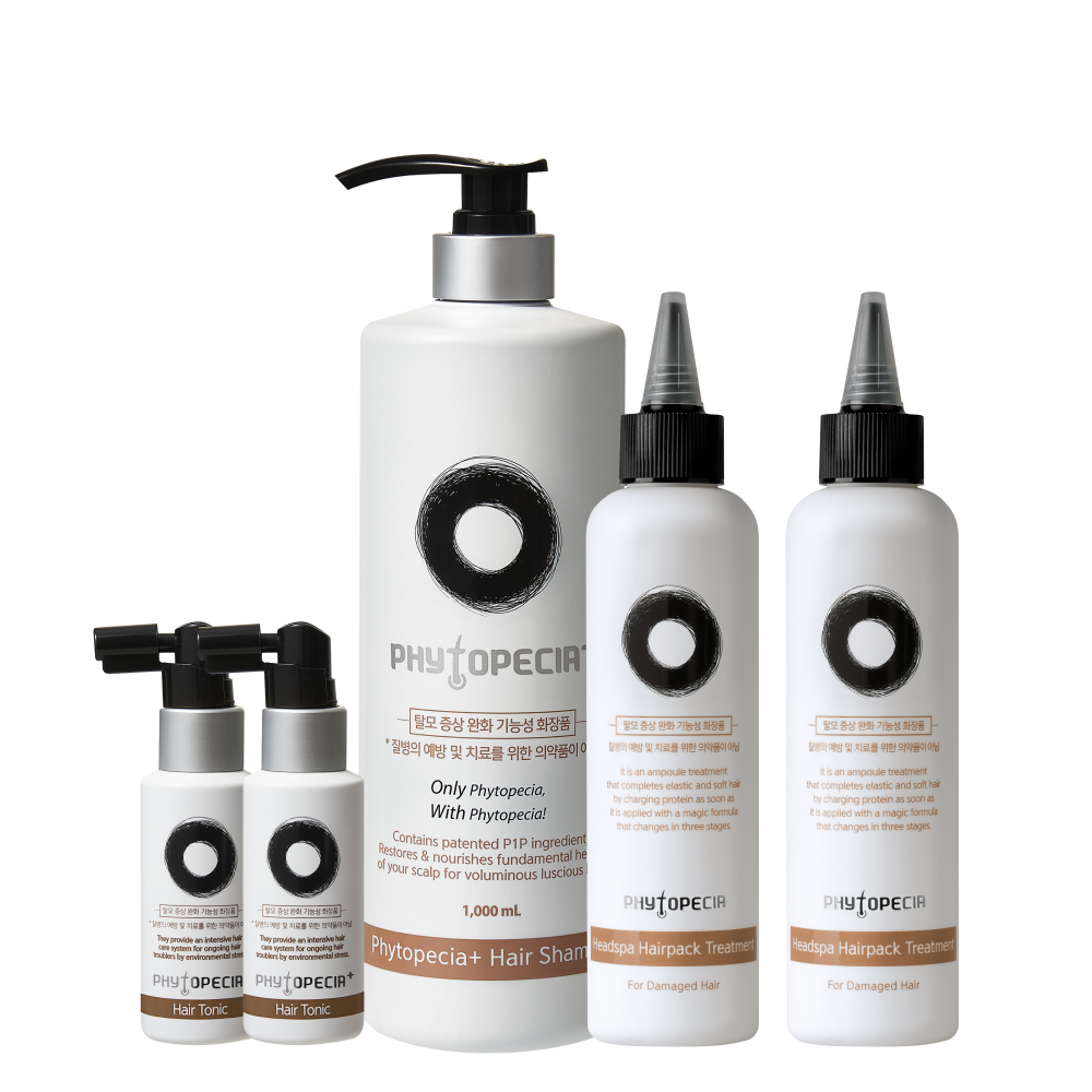 피토페시아 가족케어세트 플러스샴푸1000ml1개+트리트먼트2개+플러스헤어토닉2개 - 상품 이미지