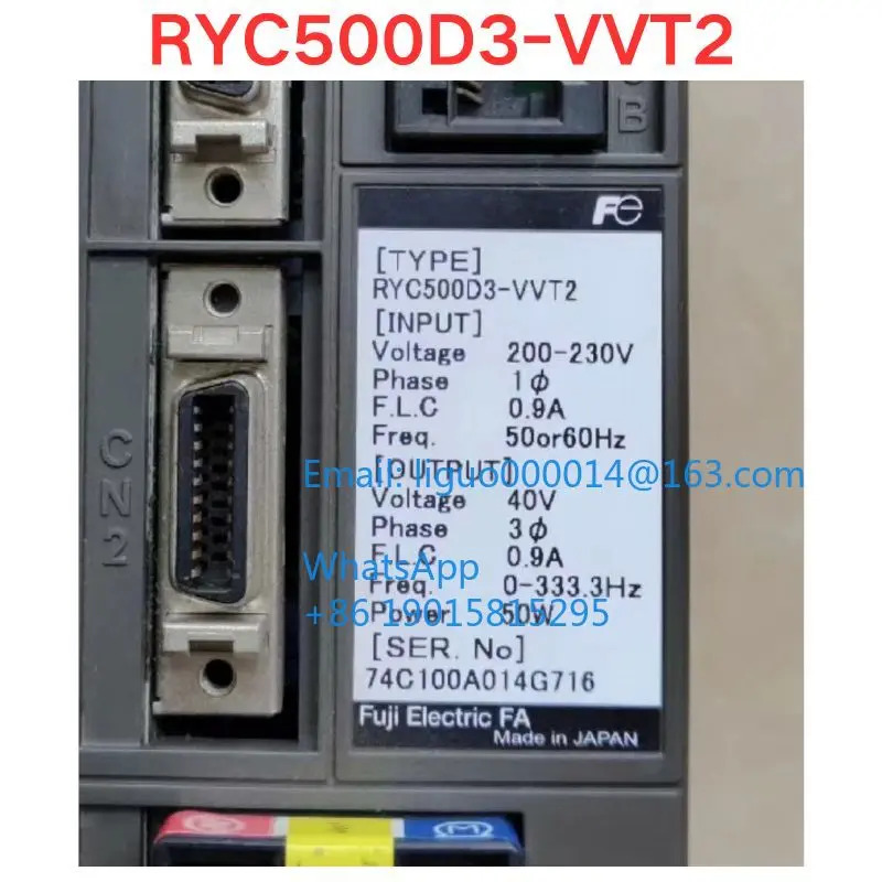 리퍼 RYC500D3-VVT2 서보 드라이버 기능 확OK