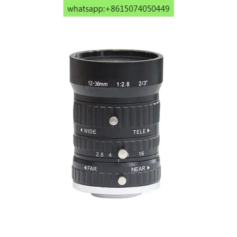 슈퍼 5 메가픽셀 산업카메라 렌즈 12-36mm 고정 초점 2/3인치 C 포트 수동 조리개