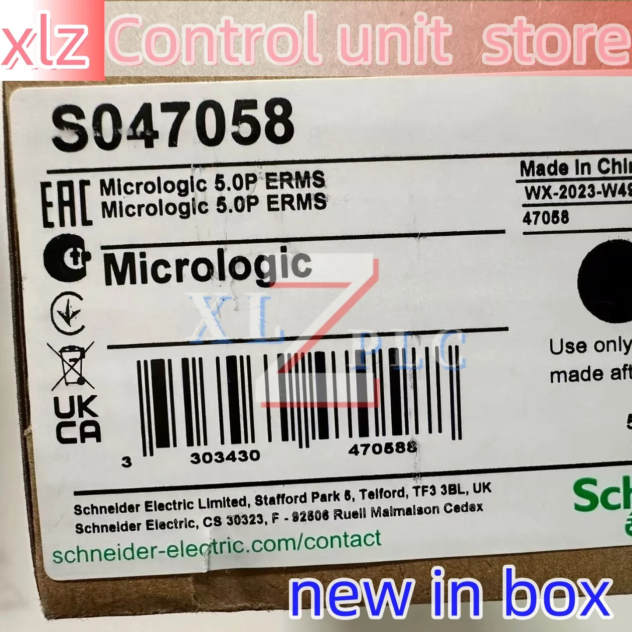 micrologic 5.0P 47058 6.0A 33073 제어 장치