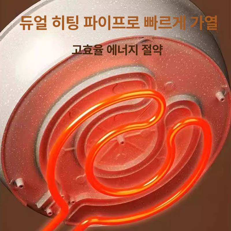 샤브샤브기계 전기 전골냄비 훠거 곰솥 캠핑 대용량 분할 10L 이중 맛 냄비 - 상세 이미지 3