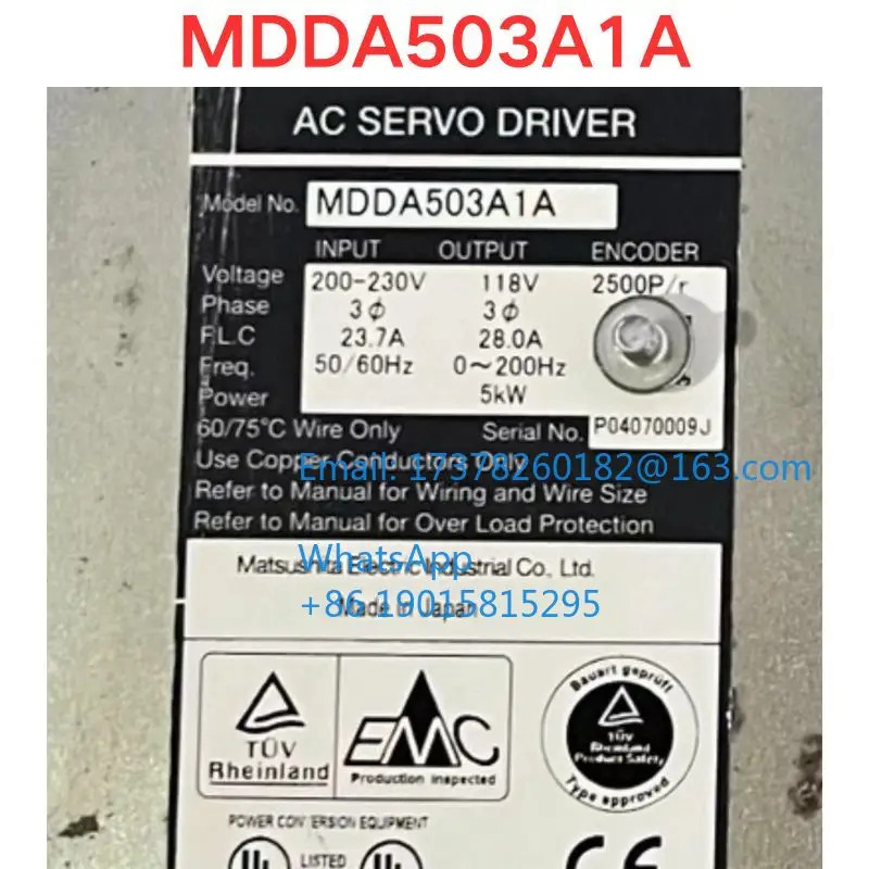 리퍼 MDDA503A1A 서보 드라이버 기능 확OK