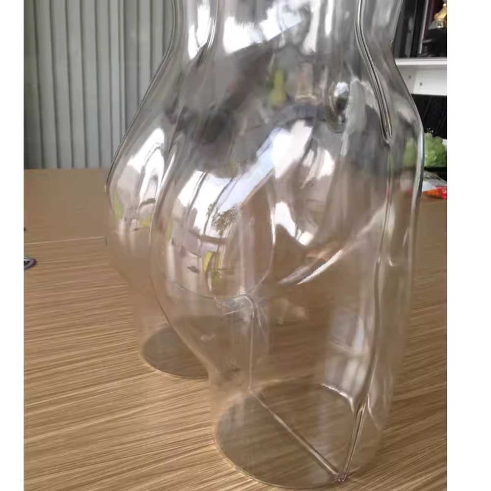 투명 마네킹 상체 의류 여성 머리없는 여자 촬영 절반 여성 반신 높은  / 원형 받침대 - 상세 이미지 5