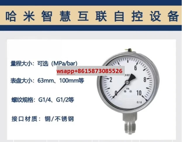 압력계 EN837-1 충격 저항 233.50.063 진공