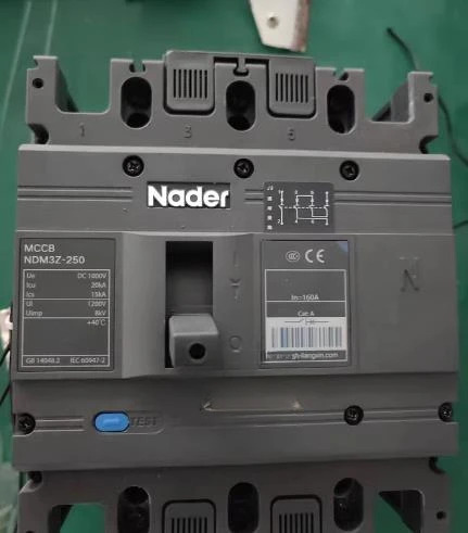 DC 몰드 케이스 회로차단기 NDM3Z-250 4321 160A J3 4P DC1000V