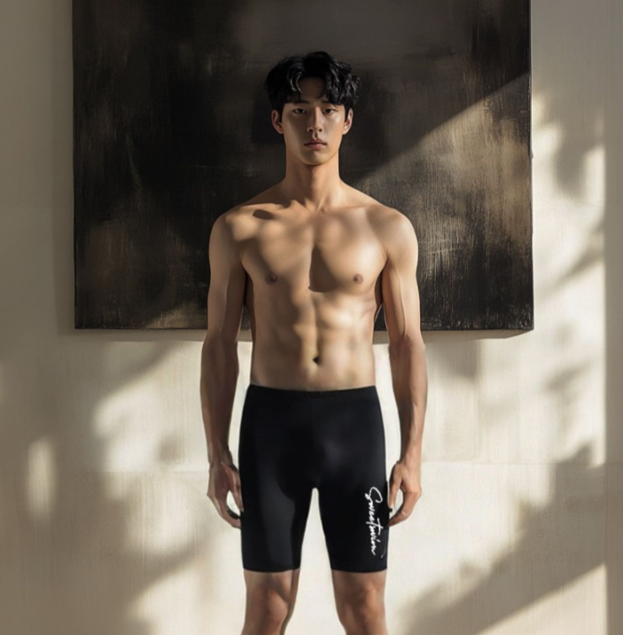국내산 남자 실내 수영복 세트 수영장 강습용 성인 스윗스윔 - 상세 이미지 2