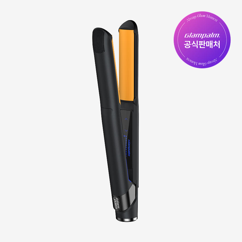 글램팜 [GP202TBK] 글램팜 글램뮤즈 터치 볼륨 미용실 고데기 블랙