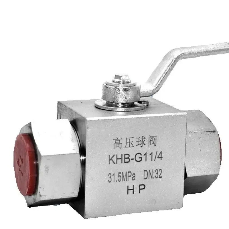 유압 고압 볼 밸브 KHB-G1/4 G1/2 3K-3/8 3K-1 인치 직통형 미터법/표준 삼방