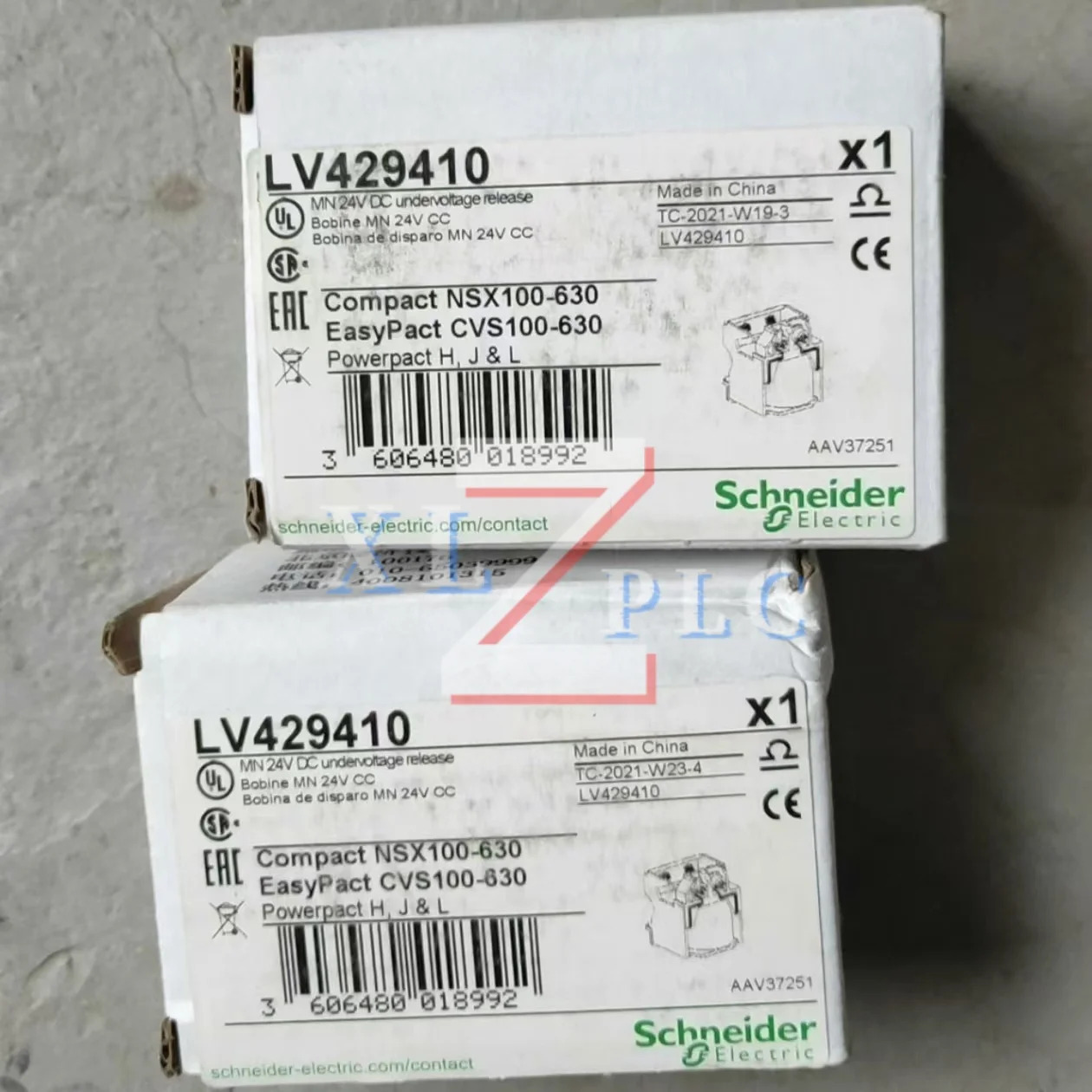 원본 LV429410 LV429840 성형 케이스 전압 트립 코일