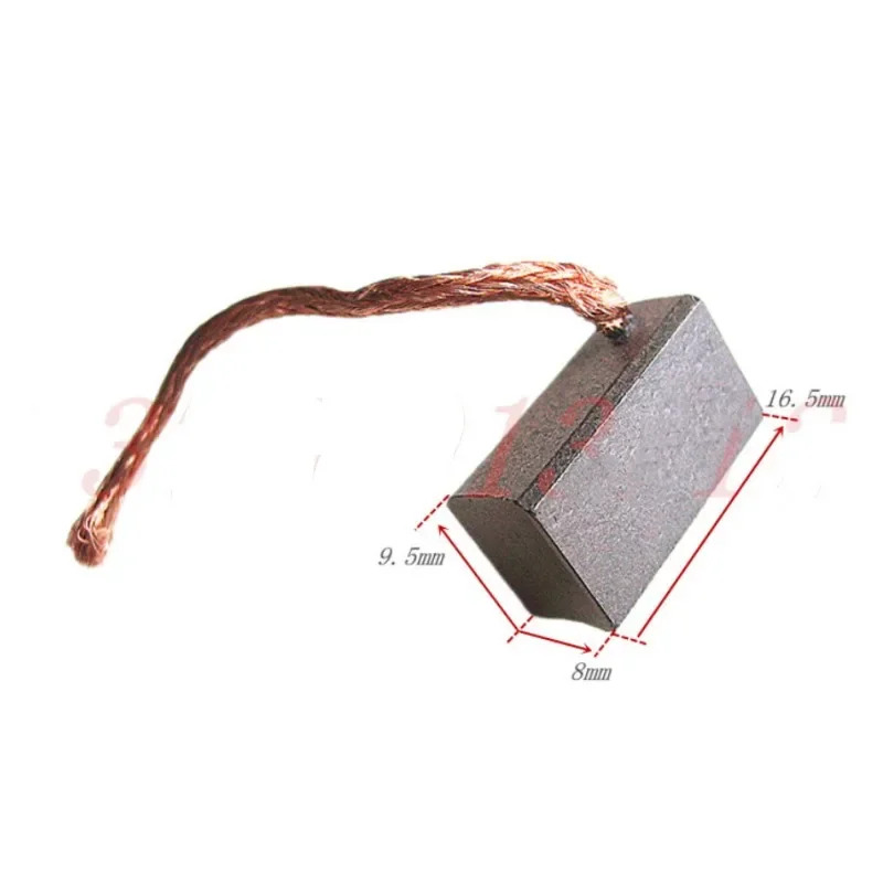 100pcs 자동차 모터 카본 브러쉬 8x9.5x16.5