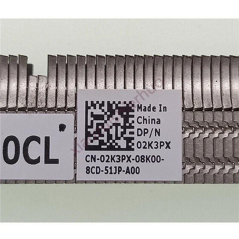 Dell Latitude E5580 E5590 E5591 노트북 CPU 냉각 방열판 02K3PX 2K3PX용