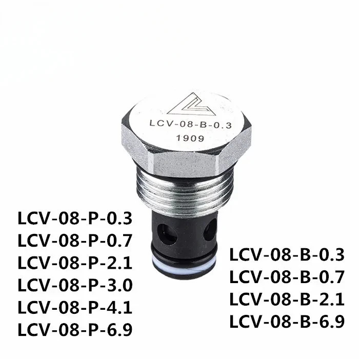 LCV-08-P-4.1 LCV-08-B-2.1 나사식 방향 밸브 카트리지작동식 체크밸브