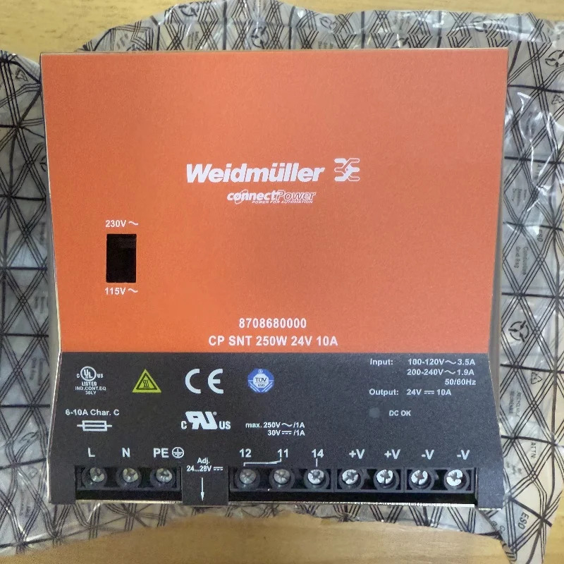 8708680000 독일 Weidmiller 전원공급장치 CP SNT 250W 24V 10A 원본
