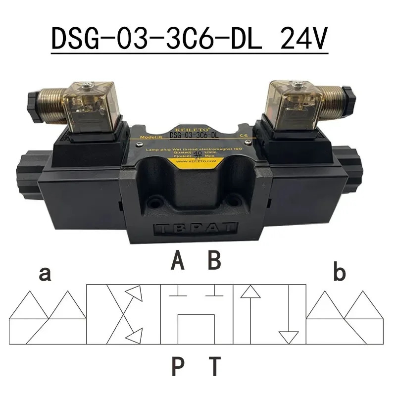 유압 반전 솔레노이드 밸브 DSG-03-3C2-DL-A220V 03-3C6-LW-D24V 3C3 3C4 2B2