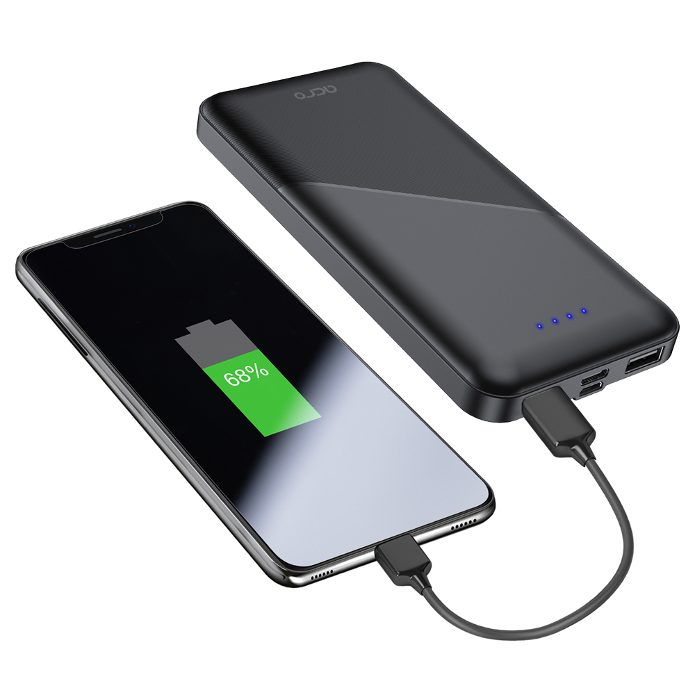 아크로 슬림 보조배터리 파워뱅크 10000mAh, 화이트 이미지 6