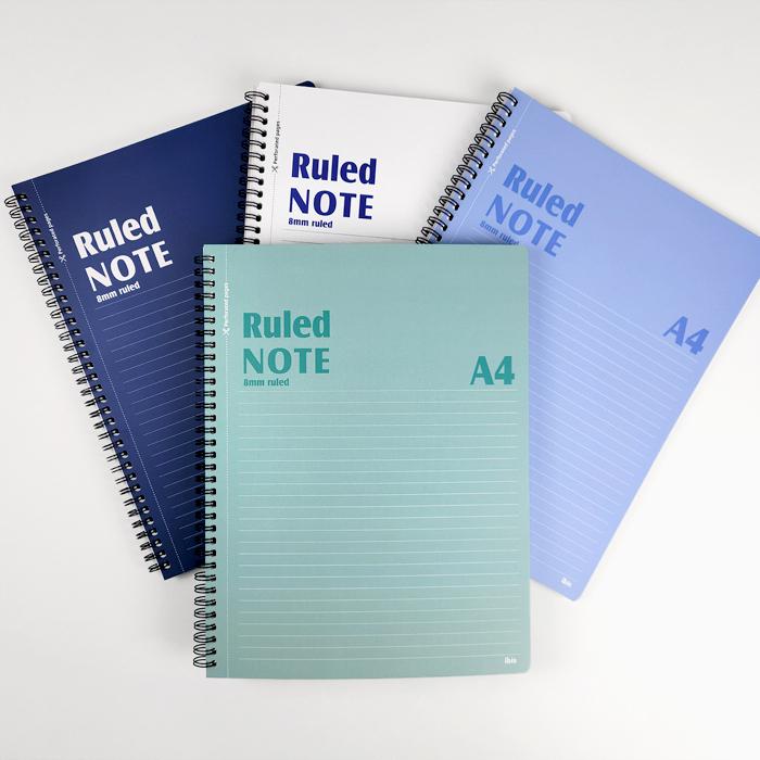 아이비스 A4 스프링노트 요점정리 오답풀이 필기 연습장 65매 컬러4종 4개입 이미지 3