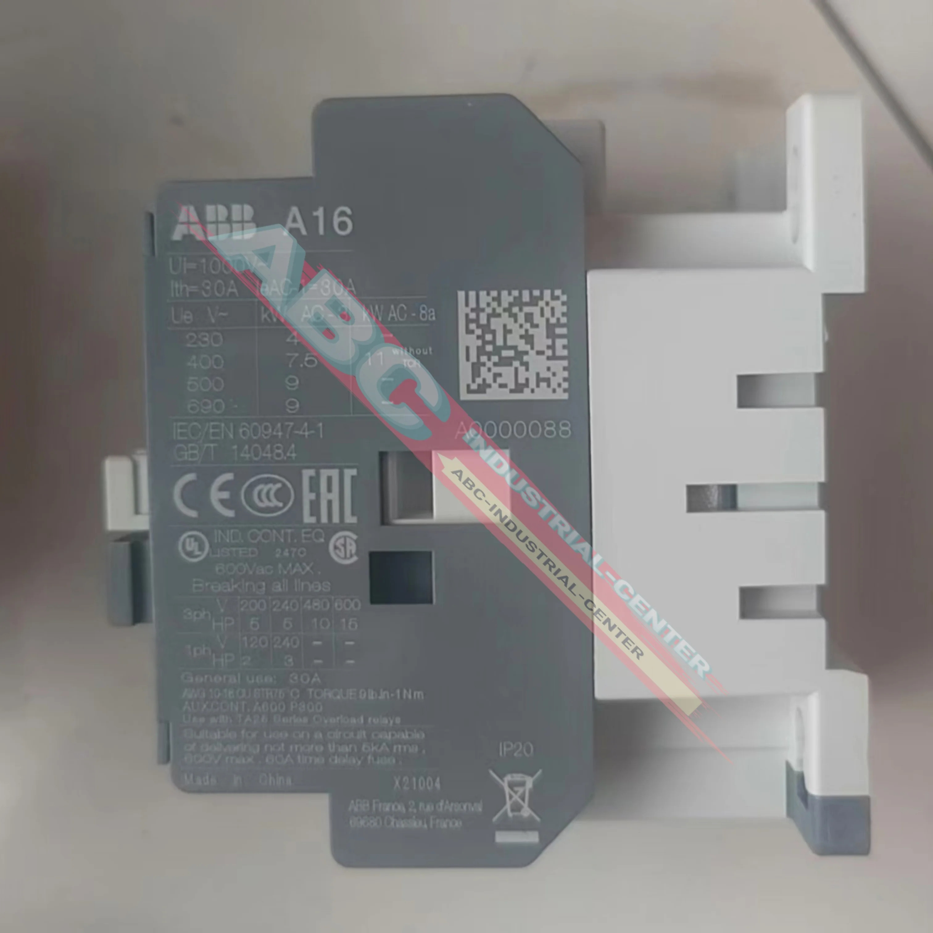 A16-30-10 AC110V 보조 접촉기 AL26-30-10 24VDC