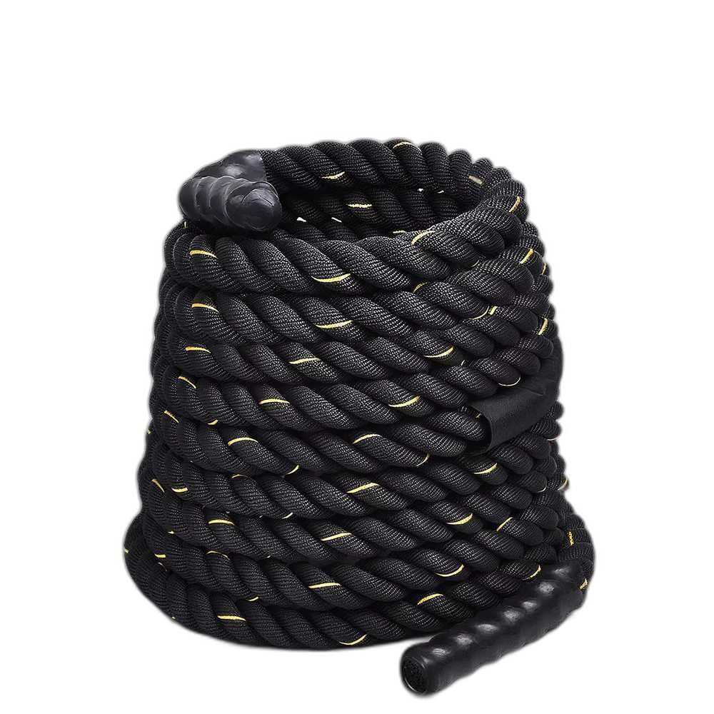 크로스핏 로프 배틀로프 근력운동 홈트레이닝 탄성 12x50mm 블랙 - 상품 이미지