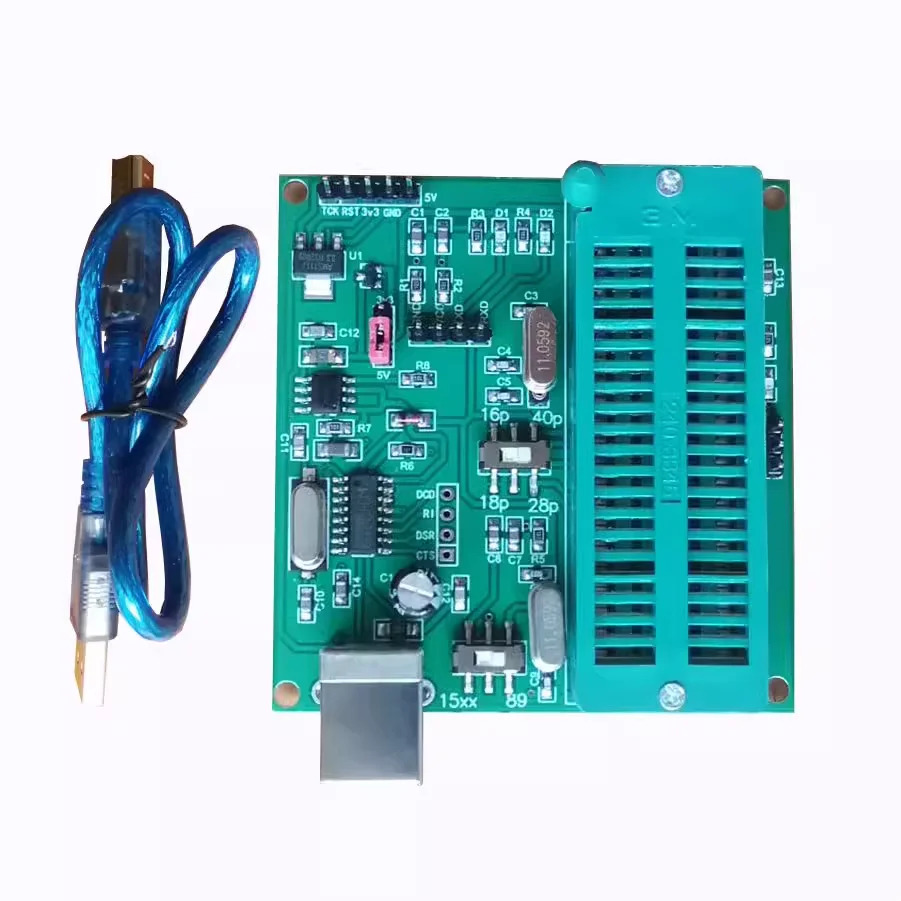 STC 마이크로 컨트롤러 프로그래머 ISP 다운로더 프로 버너 USB-TTL 칩